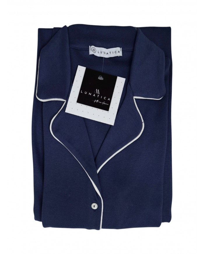 Pigiama donna invernale in caldo cotone taglio giacca Lunatica 42146