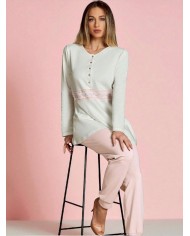 Pigiama donna in 100% caldo cotone Lunatica art. 52128