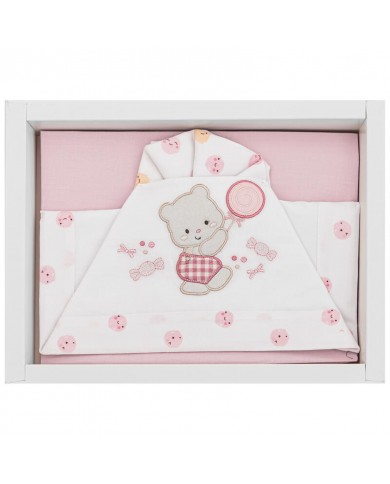 Completo lenzuolina per culla Next2Me Bruco Bruco art. EX2150