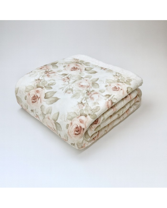 Luxury Plaid super soft con stampa digitale Bloom 210x240