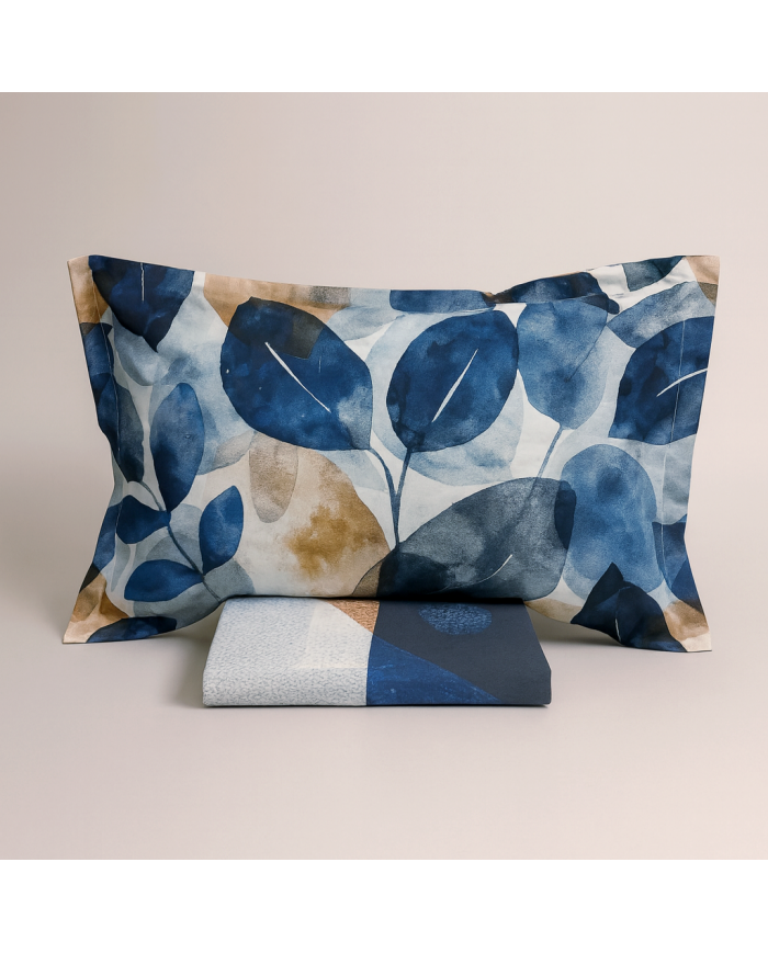 Parure copripiumino matrimoniale in satin di puro cotone Astriel