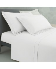 Completo lenzuola matrimoniale in raso di puro cotone Mirabello art. Palazzo Reale