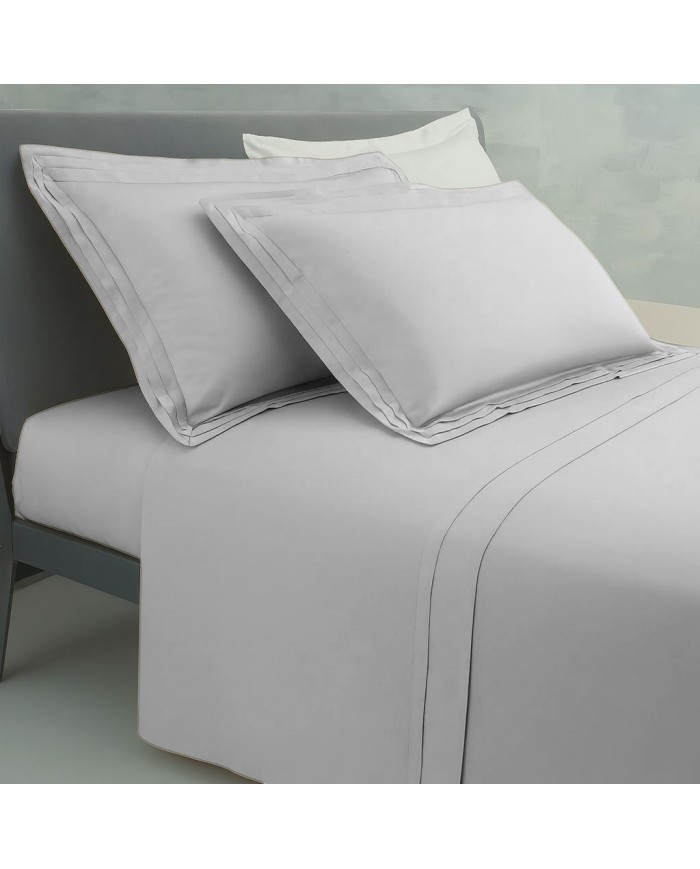 Completo lenzuola matrimoniale in raso di puro cotone Mirabello art. Palazzo Reale