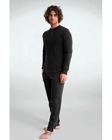 Pigiama uomo 100% caldo cotone Pepenero art. P1609 - MADE IN ITALY