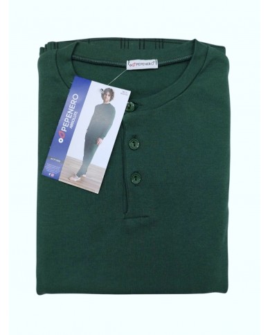 Pigiama uomo 100% caldo cotone Pepenero art. P1609 - MADE IN ITALY