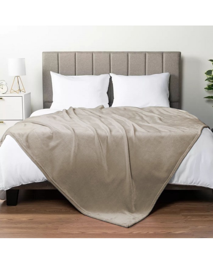 Plaid coperta tinta unita misura maxi 260x220cm art. Monte Somma