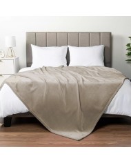 Plaid coperta tinta unita misura maxi 260x220cm art. Monte Somma