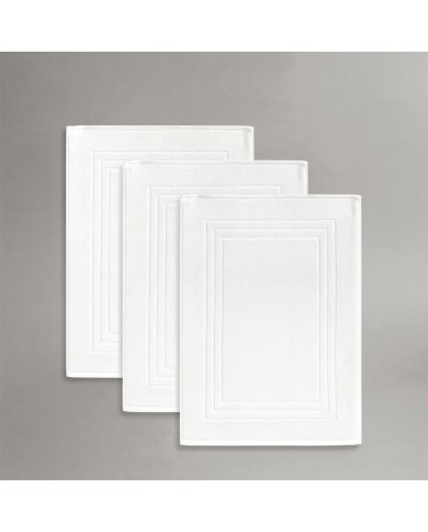 Set 3 Tappetini da bagno 100% spugna di cotone Hotellerie art. Comfort