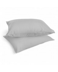 Coppia di federe 100% cotone tinta unita Zer0bed