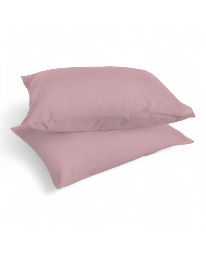 Coppia di federe 100% cotone tinta unita Zer0bed