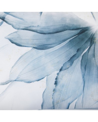 Completo lenzuola in raso di puro cotone Mirabello Abstract Flowers