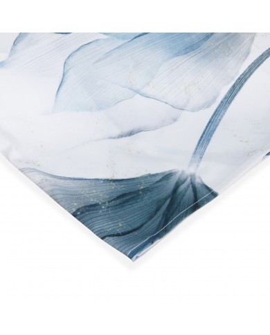 Completo lenzuola in raso di puro cotone Mirabello Abstract Flowers