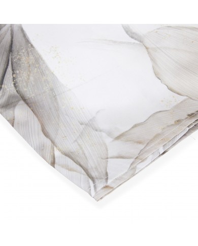 Completo lenzuola in raso di puro cotone Mirabello Abstract Flowers