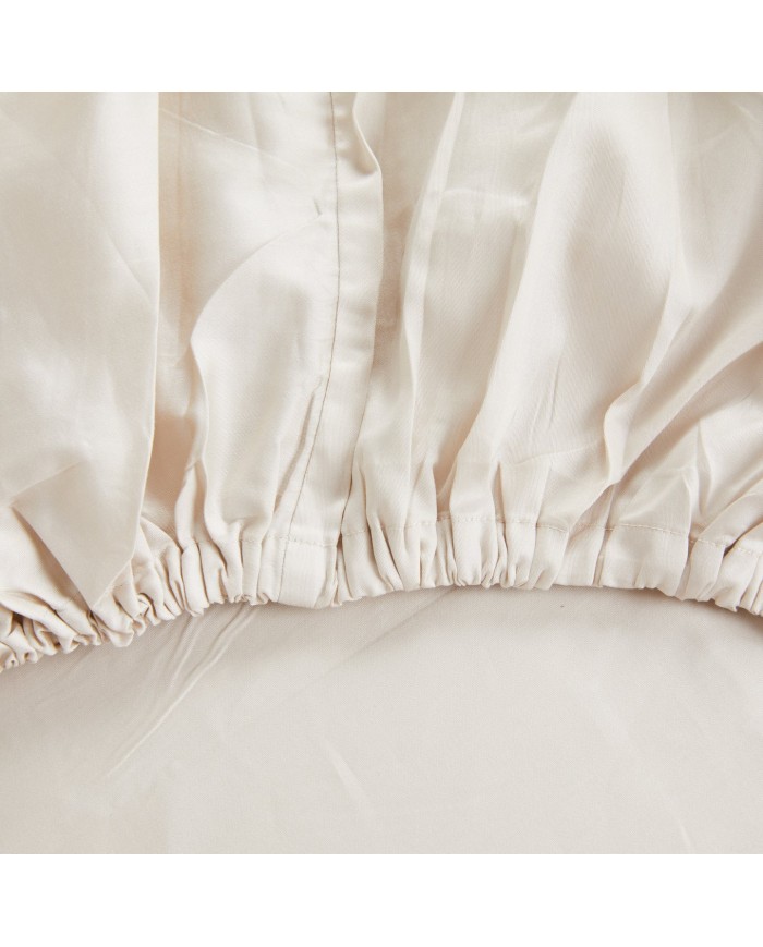 Completo lenzuola in raso di puro cotone Mirabello Abstract Flowers