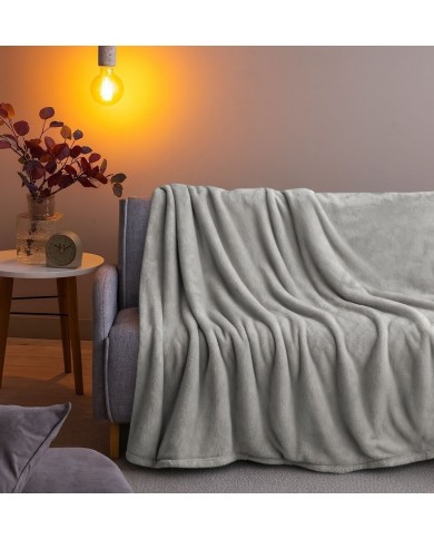 Plaid coperta tinta unita misura 180x220cm art. Monte Somma
