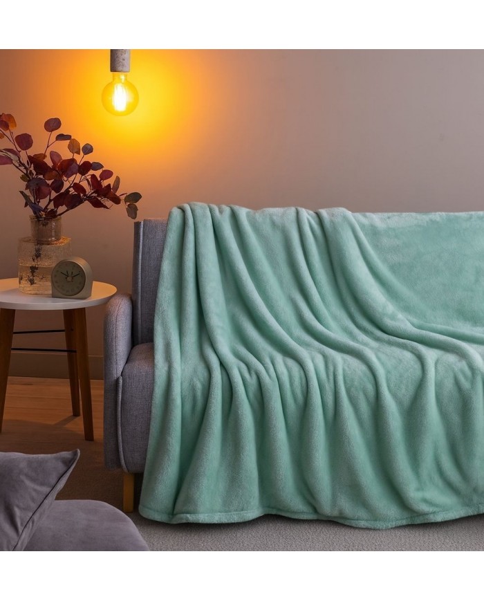 Plaid coperta tinta unita misura 180x220cm art. Monte Somma