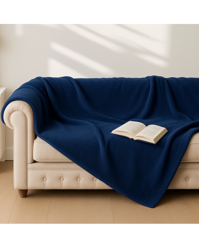 Plaid coperta tinta unita misura maxi 260x220cm art. Monte Somma