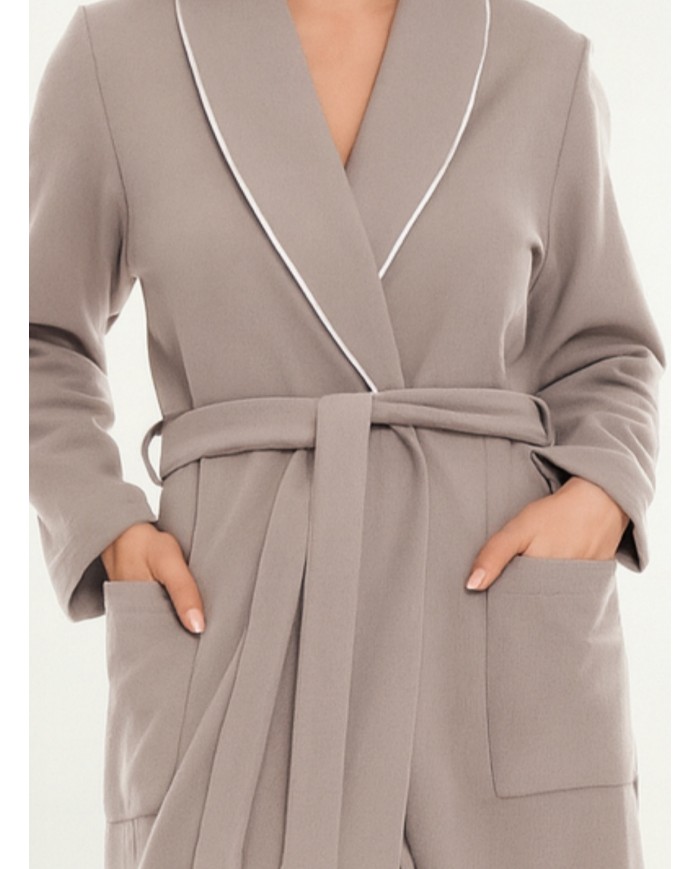 Vestaglia invernale donna lana e cashmere B&B Creazioni art. Jole