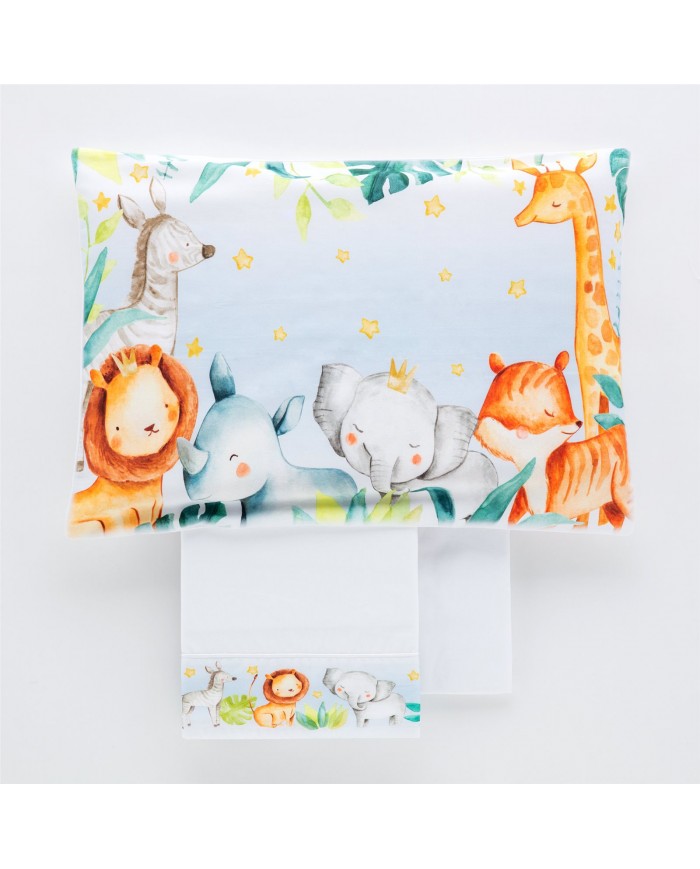 Completo lenzuola per culla lettino in puro cotone Simba