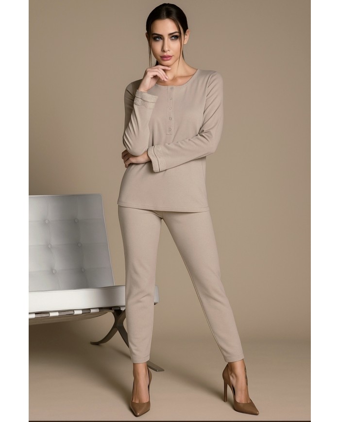Pigiama donna in 100% caldo cotone Lunatica art. 52114
