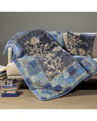 Scaldotto Caleffi 100% plaid trapuntato - Berry