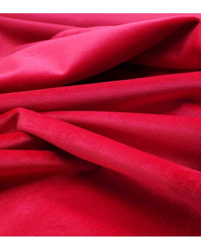 Velluto al metro altezza 300cm colore Rosso teatro