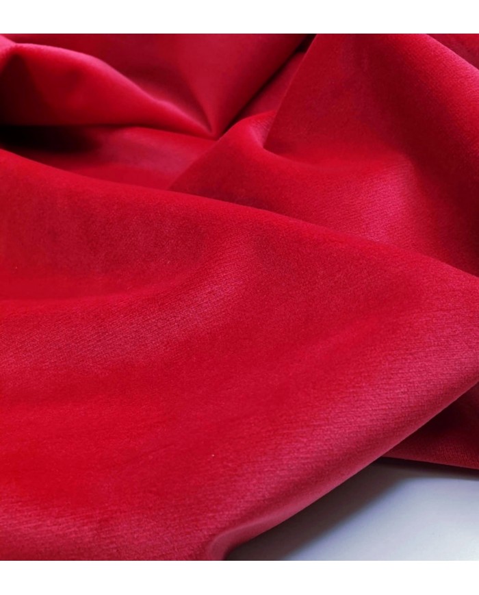 Velluto al metro altezza 300cm colore Rosso teatro