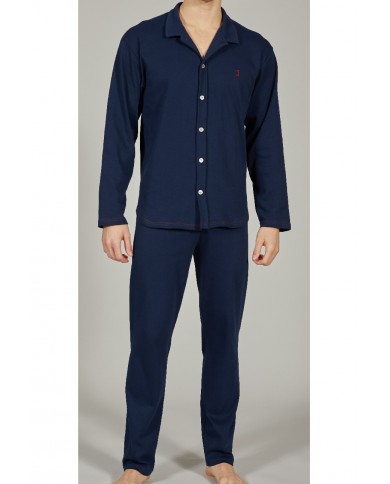 Pigiama uomo 100% caldo cotone aperto Bip Bip 6775 - Made in Italy