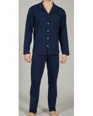 Pigiama uomo 100% caldo cotone aperto Bip Bip 6775 - Made in Italy