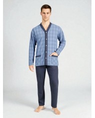 Pigiama uomo aperto in caldo punto milano Bip Bip Conquista 7261