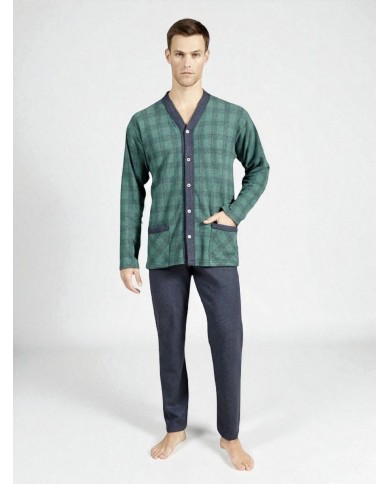 Pigiama uomo aperto in caldo punto milano Bip Bip Conquista 7261