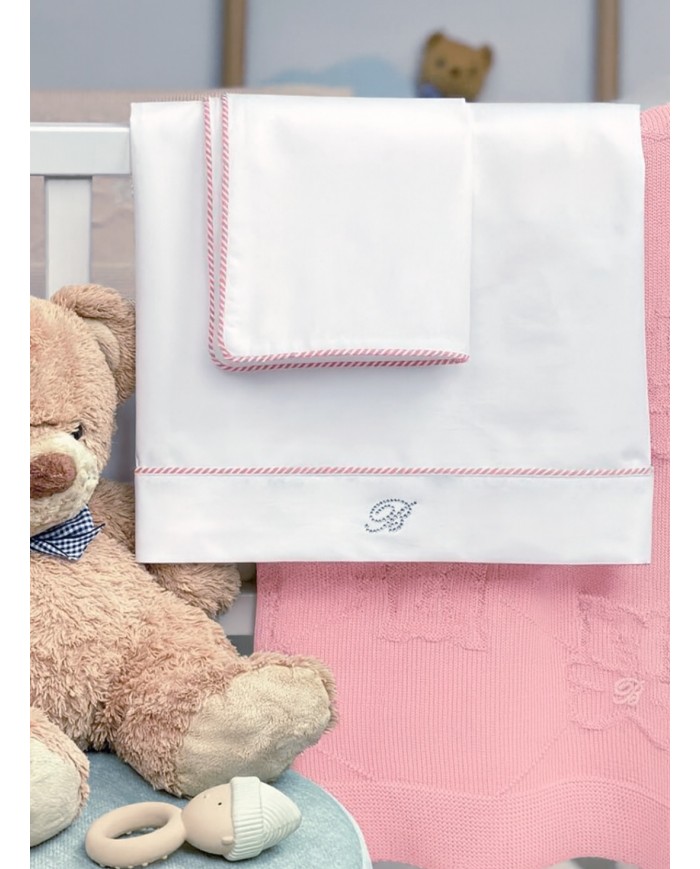 Completo lenzuola culla passeggino Blumarine Navy