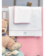 Completo lenzuola culla passeggino Blumarine Navy