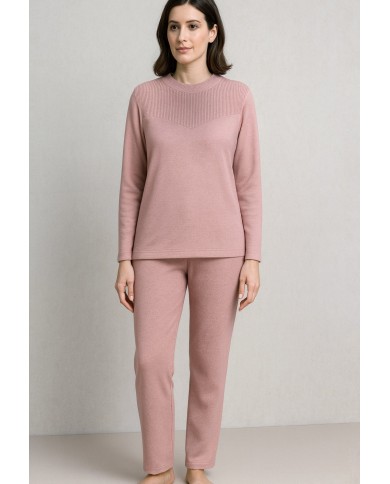 Pigiama donna in caldo punto milano Andra 9832