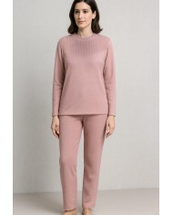 Pigiama donna in caldo punto milano Andra 9832