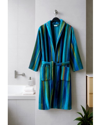 Accappatoio in spugna jacquard Lovely Home Etnic dis. 8 Accappatoio in spugna jacquard Lovely Home Etnic dis. 8