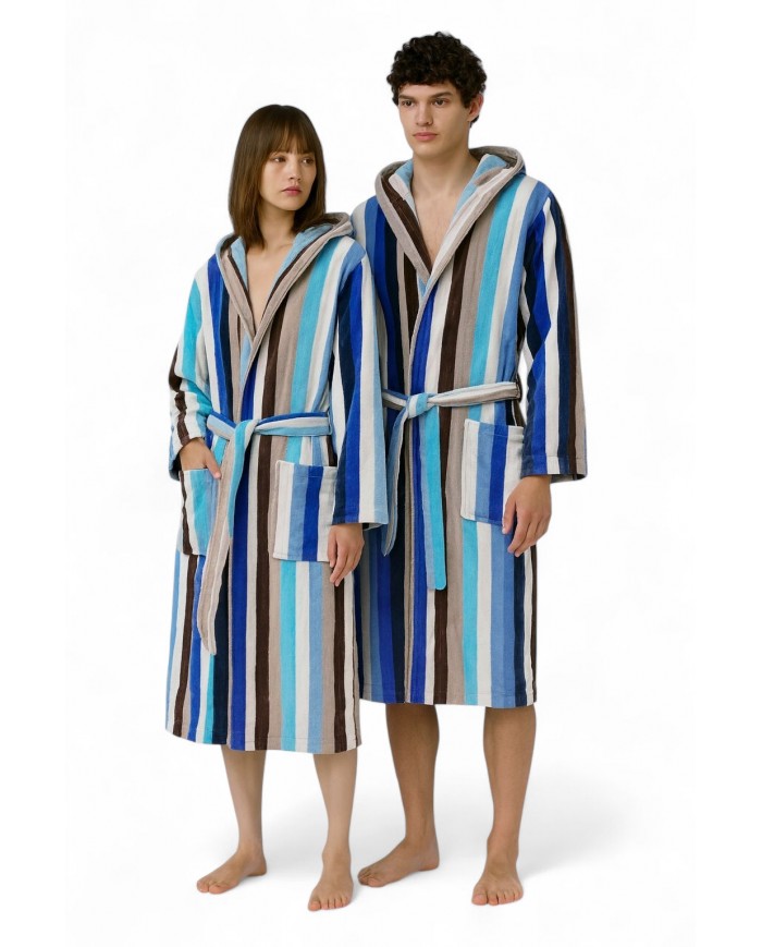 Accappatoio in spugna jacquard Lovely Home Etnic Dis. 7