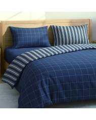 Parure copripiumino letto singolo double-face 100% cotone Conan S&G Home