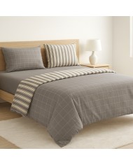 Parure copripiumino letto singolo double-face 100% cotone Conan S&G Home