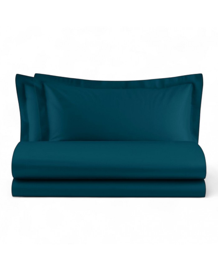 Parure copripiumino piazza e mezza in raso di puro cotone Maestri Cotonieri