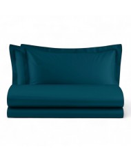 Parure copripiumino piazza e mezza in raso di puro cotone Maestri Cotonieri