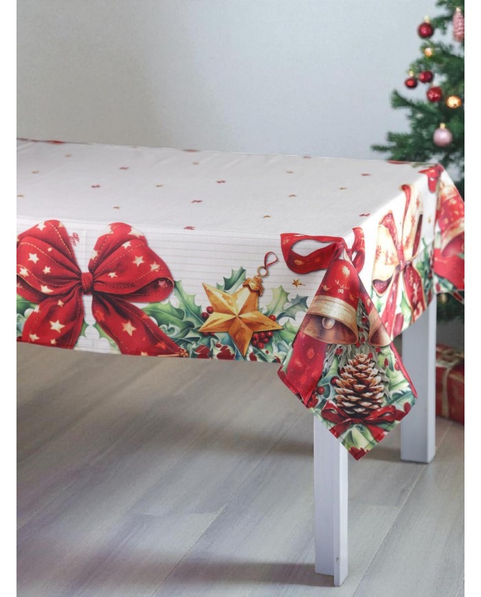 Tovaglia di Natale 6 posti Kiki Christamas Dis. 1