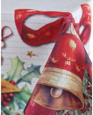 Tovaglia di Natale 16/18 posti Kiki Christmas Dis. 1