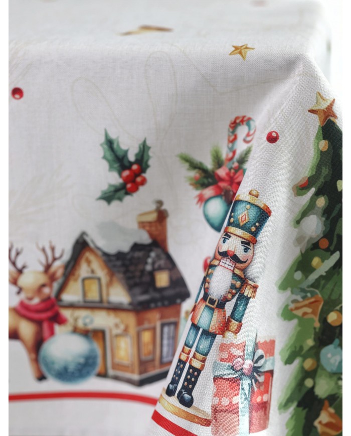 Tovaglia di Natale 6 posti Kiki Christmas Dis. 2