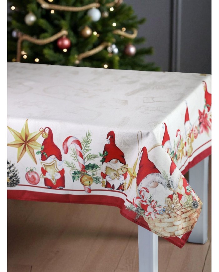Tovaglia di Natale 16/18 posti Kiki Christmas Dis. 3