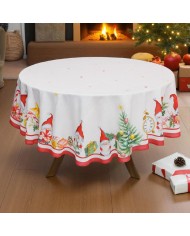Tovaglia di Natale TONDA Kiki Christamas Dis. 3