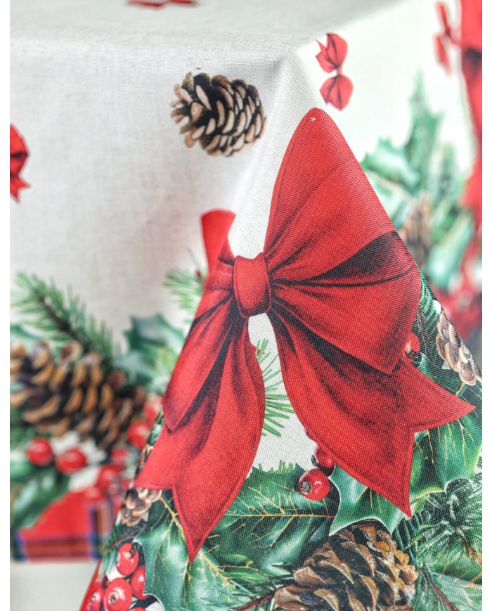 Tovaglia di Natale 16/18 posti Kiki Christmas Dis. 4