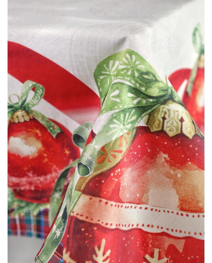 Tovaglia di Natale 16/18 posti Kiki Christmas Dis. 6