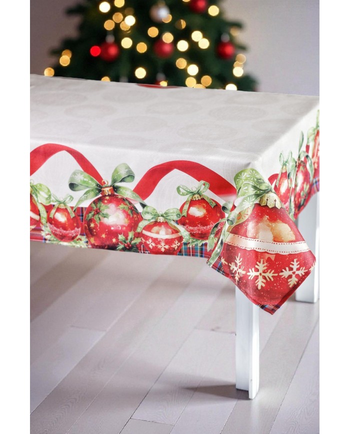 Tovaglia di Natale 6 posti Kiki Christmas Dis. 6