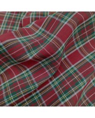 Tessuto al metro Tartan scozzese rosso altezza 300cm